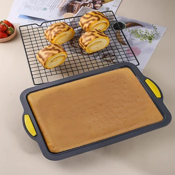 Квадратный силиконовый противень для выпечки, форма для выпечки хлеба, форма для торта, форма для выпечки, форма для выпечки своими руками, Термостойкие инструменты для торта