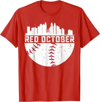 Винтажная футболка унисекс в поддержку бейсбольных фанатов Red October Philly Philadelphia