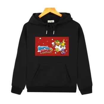 Толстовки с принтом Super Zings SuperZings, детские толстовки с мультяшным графическим принтом Moletom, пуловеры с карманами для мальчиков и девочек